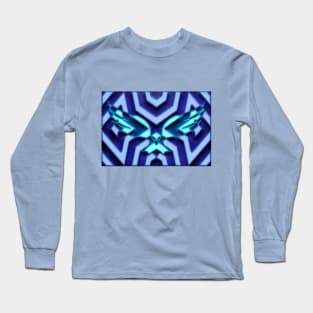 Freedom eagle - Geometric neon on black wall Long Sleeve T-Shirt